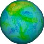 Arctic ozone map for 2025-10-12